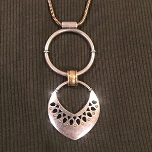 Lucky Brand adjustable necklace silver/gold